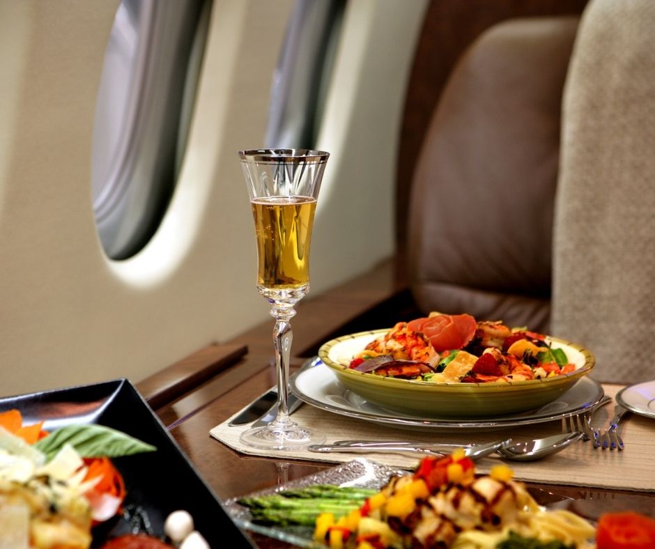 Private Jet Meal