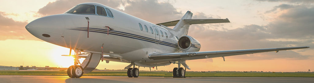 Private Jet on the Runway