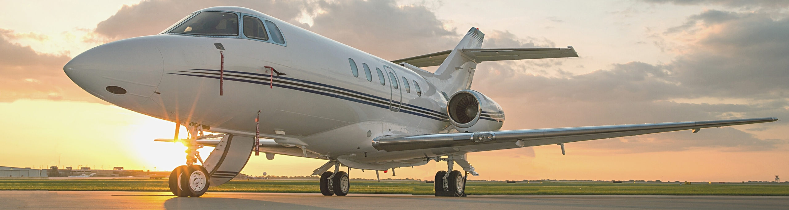Private Jet on the Runway