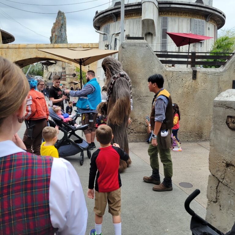 Disney VIP Tour guide gets you up close to characters.