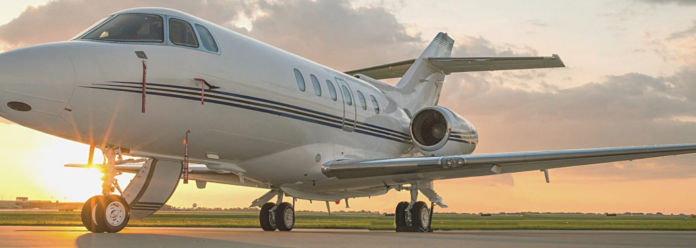 Private Jet on the Runway